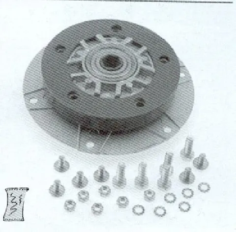 Ensemble palier avec vis inox – pièce détachée lave-linge et lave-vaisselle