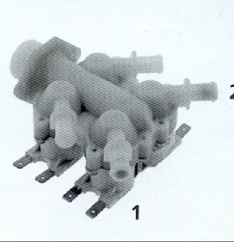 Électrovanne 4 voies 180° – pièce détachée lave-linge et lave-vaisselle