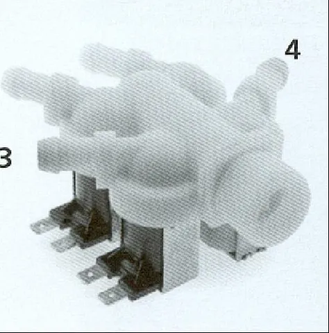 Électrovanne 4 voies 180° – pièce détachée lave-linge et lave-vaisselle